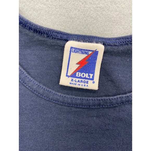 VTG 80s LIGHTNING BOLT SURFBOARD CO. Tank Top T Shirt XL North Shore Made In USA - Picture 3 of 9